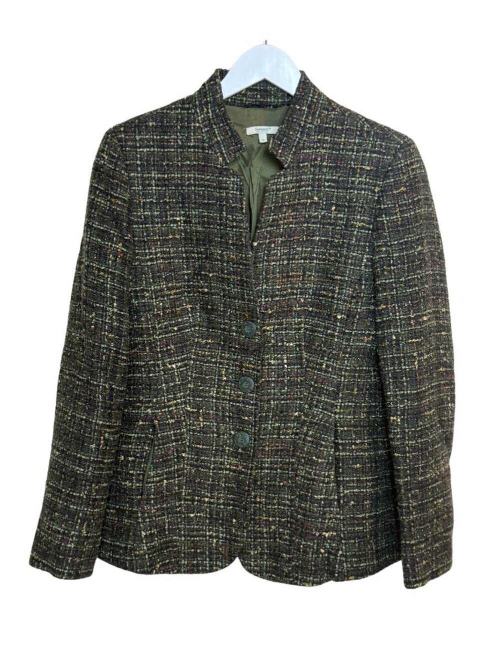 Vintage Santorelli Italian Tweed Blazer Sz 10